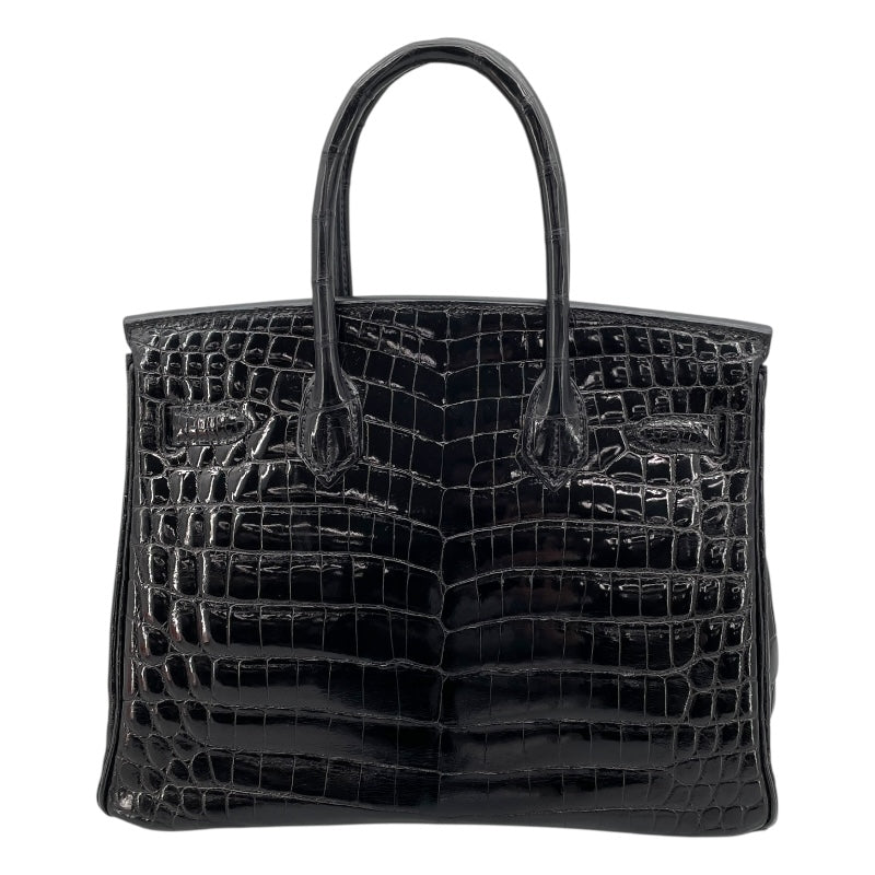 エルメス HERMES バーキン30 □G刻 ブラック SV金具 ニロティカス レディース ハンドバッグ