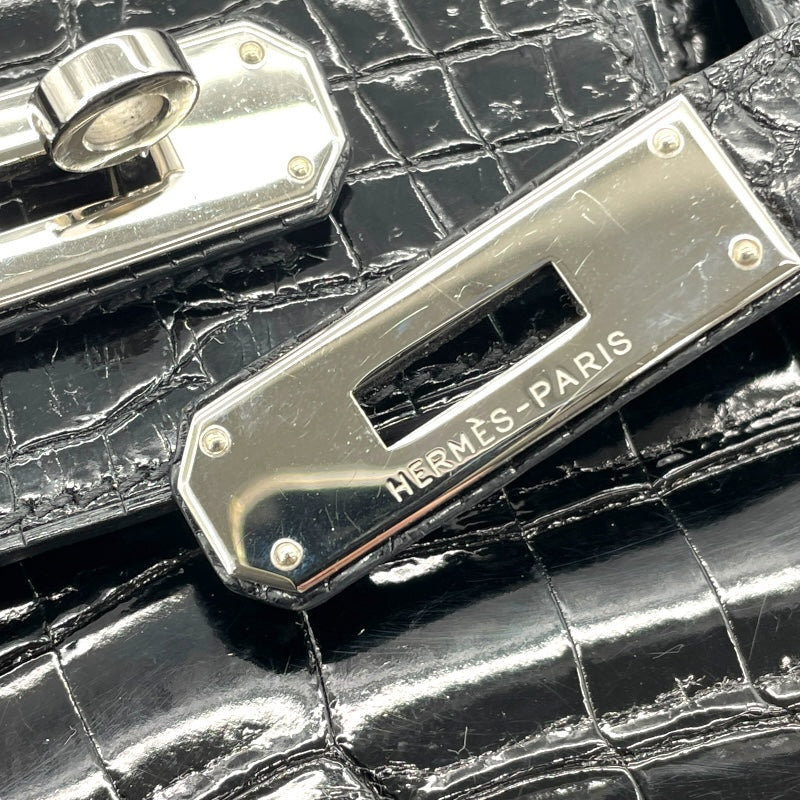 エルメス HERMES バーキン30 □G刻 ブラック SV金具 ニロティカス レディース ハンドバッグ