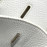 エルメス HERMES バーキン40 □N刻 ホワイト シルバー金具 トリヨン レディース ハンドバッグ