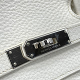 エルメス HERMES バーキン40 □N刻 ホワイト シルバー金具 トリヨン レディース ハンドバッグ