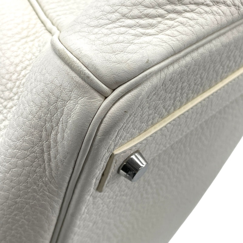 エルメス HERMES バーキン40 □N刻 ホワイト シルバー金具 トリヨン レディース ハンドバッグ