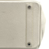エルメス HERMES バーキン40 □N刻 ホワイト シルバー金具 トリヨン レディース ハンドバッグ