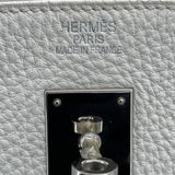 エルメス HERMES バーキン40 □N刻 ホワイト シルバー金具 トリヨン レディース ハンドバッグ
