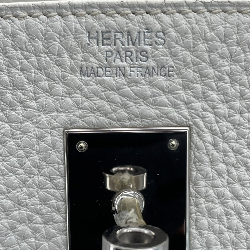 エルメス HERMES バーキン40 □N刻 ホワイト シルバー金具 トリヨン レディース ハンドバッグ