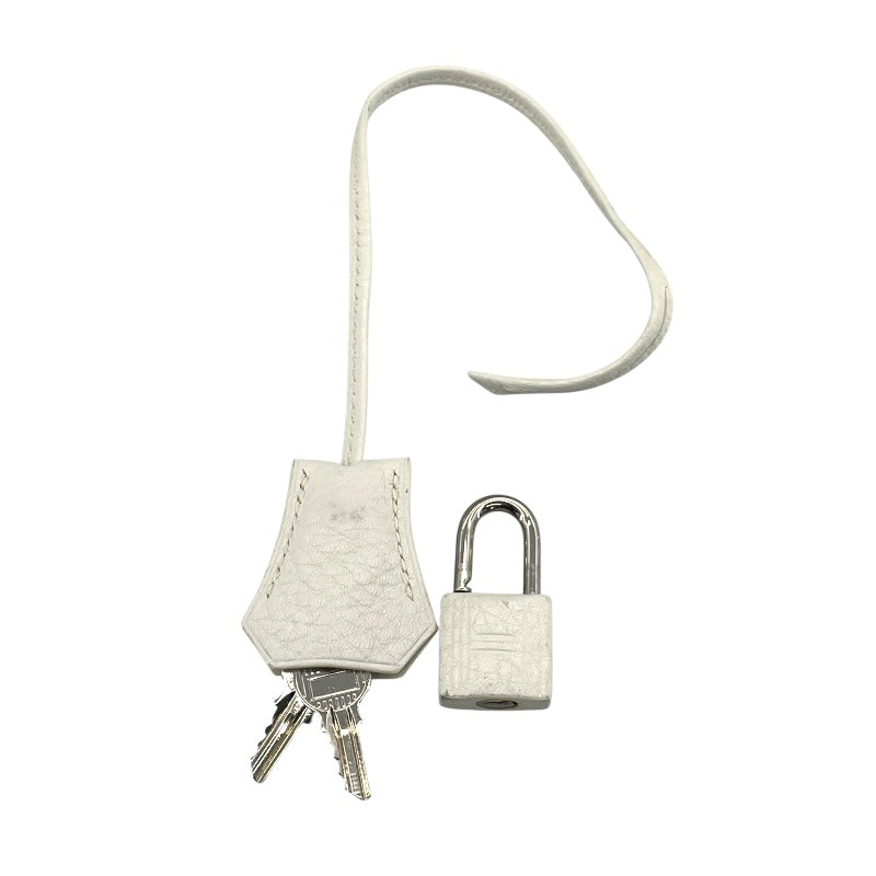 エルメス HERMES バーキン40 □N刻 ホワイト シルバー金具 トリヨン レディース ハンドバッグ