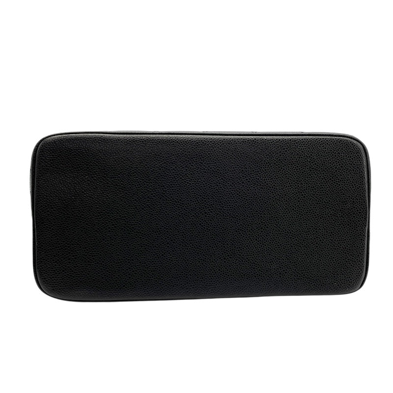 シャネル CHANEL 復刻トート A01804 6番台 ブラック シルバー金具 キャビアスキン レディース ハンドバッグ
