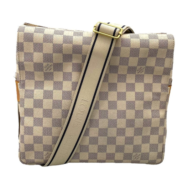 ルイ・ヴィトン LOUIS VUITTON ナヴィグリオ N51189 ホワイト ダミエ・アズール ユニセックス ショルダーバッグ