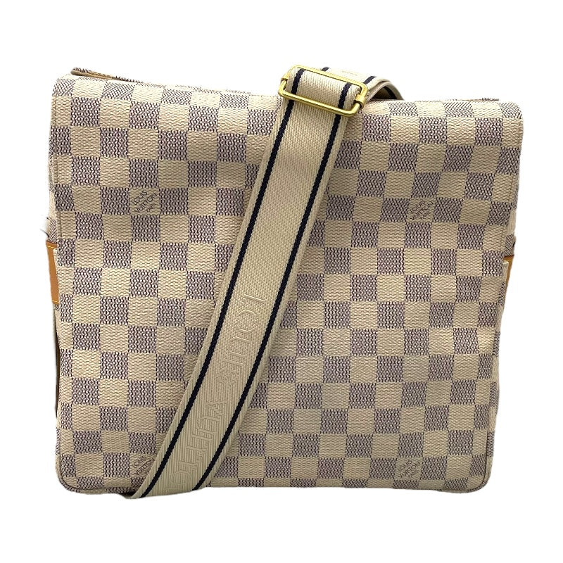 ルイ・ヴィトン LOUIS VUITTON ナヴィグリオ N51189 ホワイト ダミエ・アズール ユニセックス ショルダーバッグ