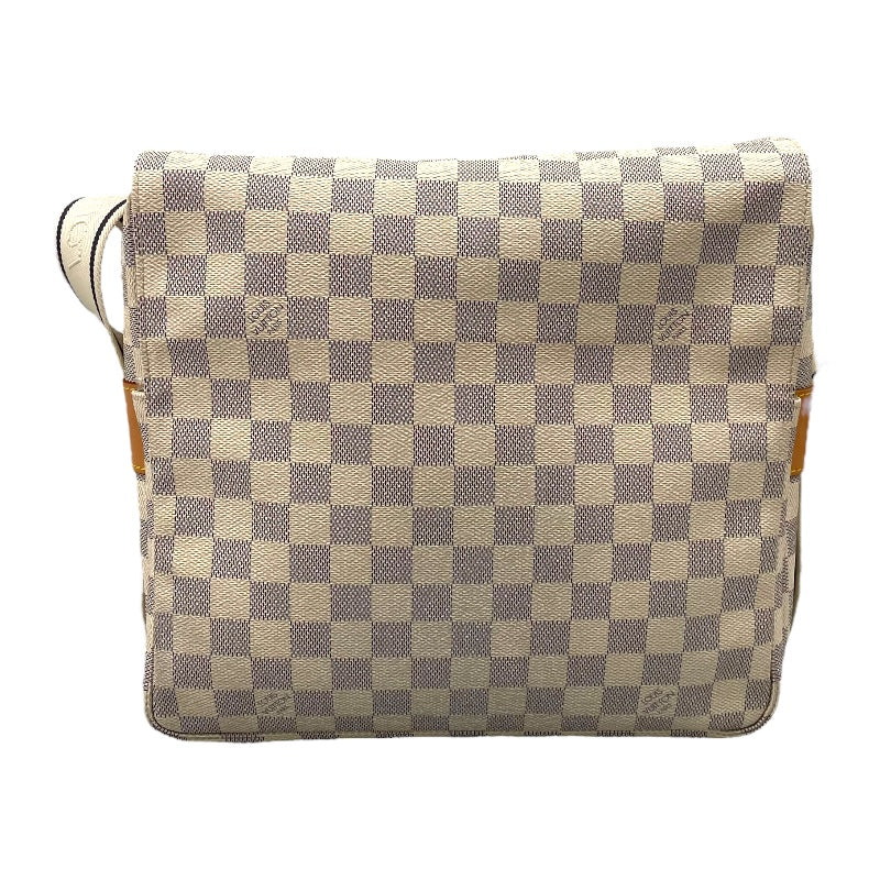 ルイ・ヴィトン LOUIS VUITTON ナヴィグリオ N51189 ホワイト ダミエ・アズール ユニセックス ショルダーバッグ