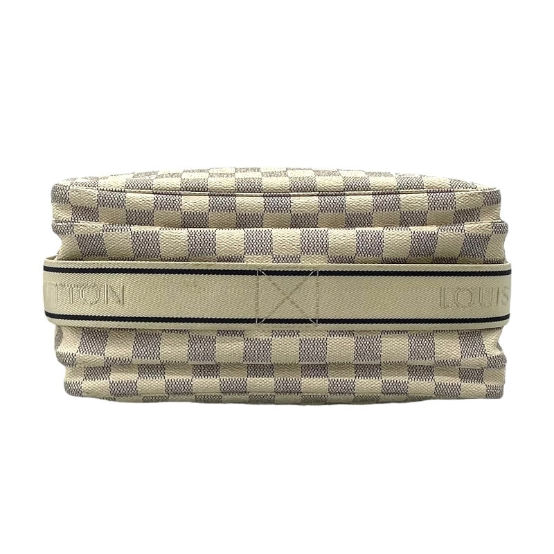 ルイ・ヴィトン LOUIS VUITTON ナヴィグリオ N51189 ホワイト ダミエ・アズール ユニセックス ショルダーバッグ