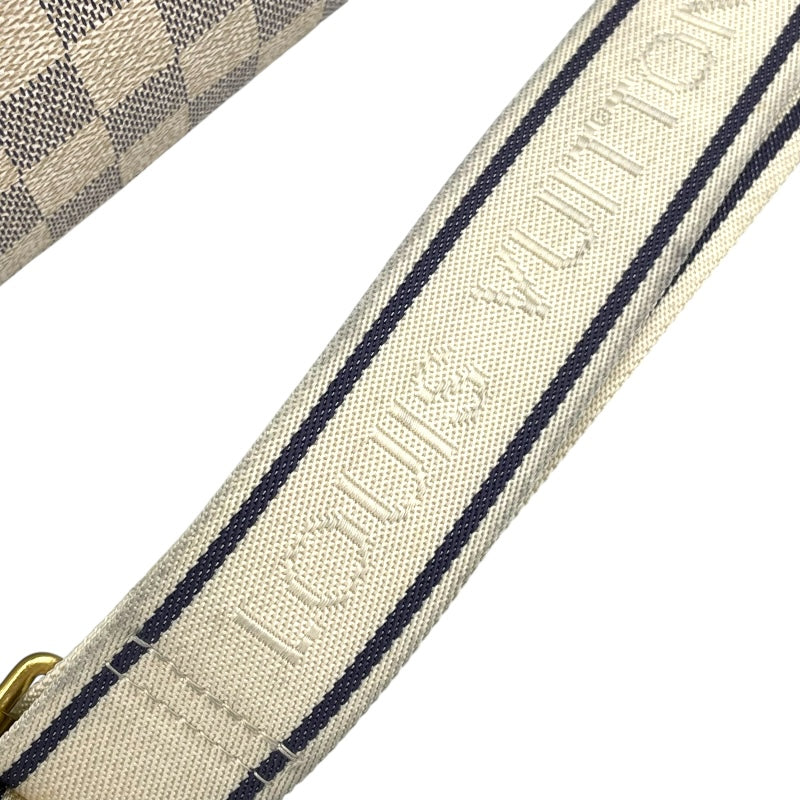 ルイ・ヴィトン LOUIS VUITTON ナヴィグリオ N51189 ホワイト ダミエ・アズール ユニセックス ショルダーバッグ