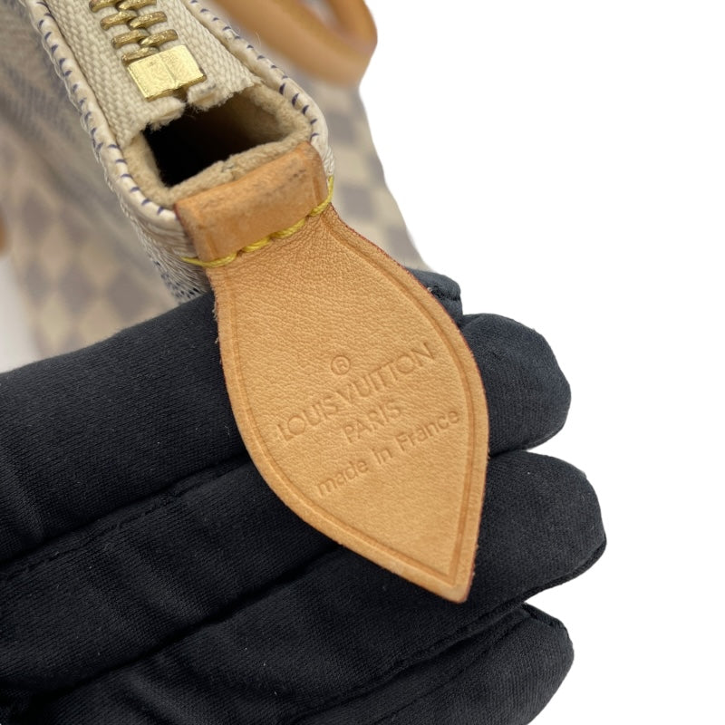 ルイ・ヴィトン LOUIS VUITTON サレヤPM N51186 ホワイト　ゴールド金具 ダミエ・アズール レディース トートバッグ
