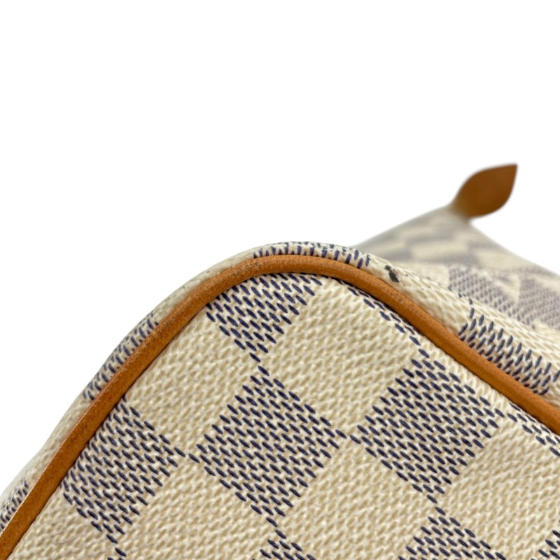 ルイ・ヴィトン LOUIS VUITTON サレヤPM N51186 ホワイト　ゴールド金具 ダミエ・アズール レディース トートバッグ