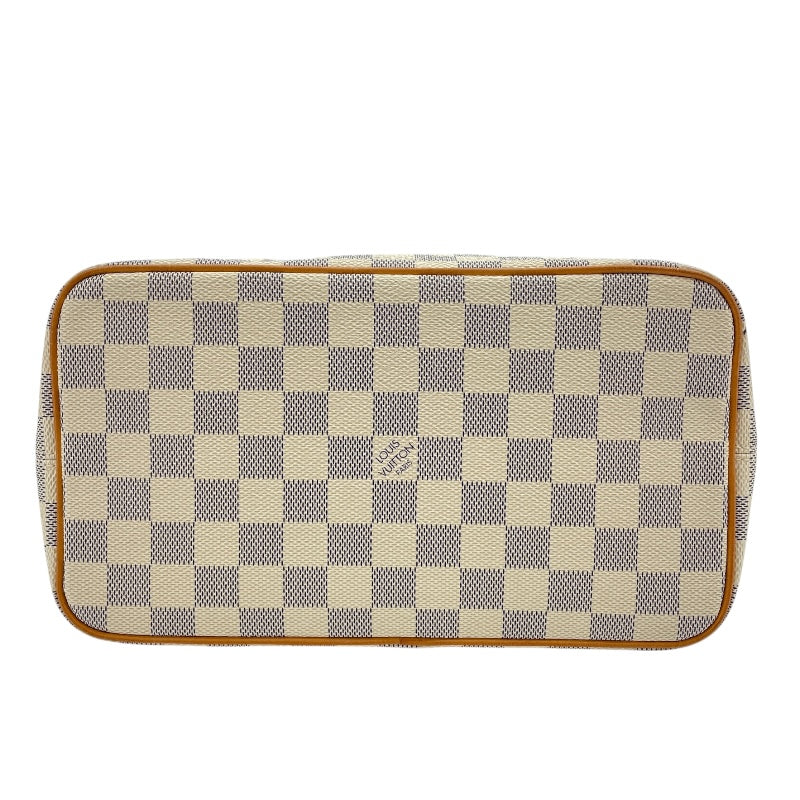 ルイ・ヴィトン LOUIS VUITTON サレヤPM N51186 ホワイト　ゴールド金具 ダミエ・アズール レディース トートバッグ