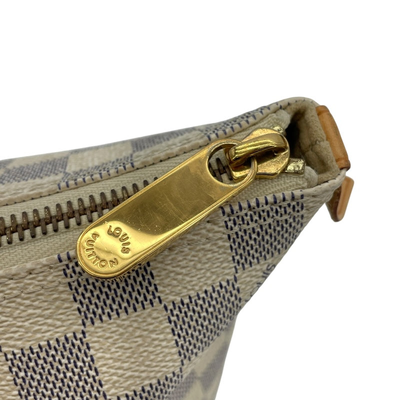 ルイ・ヴィトン LOUIS VUITTON サレヤPM N51186 ホワイト　ゴールド金具 ダミエ・アズール レディース トートバッグ