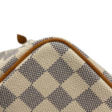 ルイ・ヴィトン LOUIS VUITTON サレヤPM N51186 ホワイト　ゴールド金具 ダミエ・アズール レディース トートバッグ
