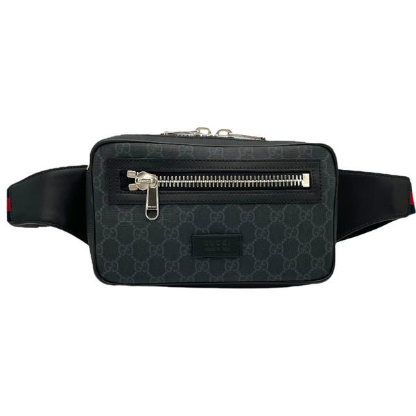 グッチ GUCCI GGスプリーム ベルトバッグ 474293 ネイビー GGスプリーム ユニセックス ボディバッグ
