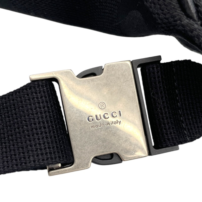 グッチ GUCCI ジャンボGGボディバッグ 696031 ブラック GGキャンバス