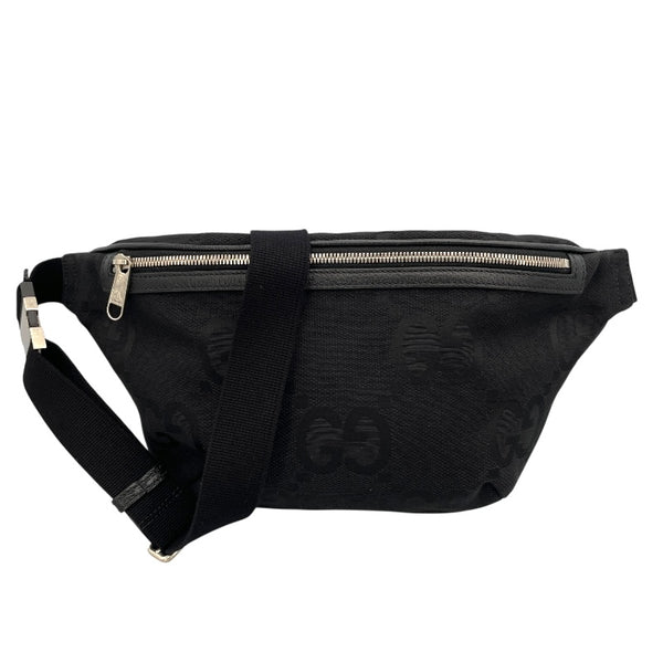 グッチ GUCCI ジャンボGGボディバッグ 696031 ブラック GGキャンバス メンズ ウエストバッグ