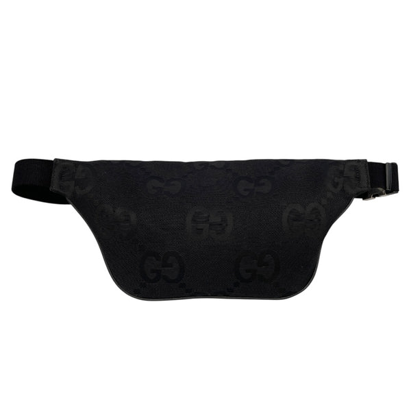 グッチ GUCCI ジャンボGGボディバッグ 696031 ブラック GGキャンバス メンズ ウエストバッグ