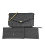 ルイ・ヴィトン LOUIS VUITTON ポシェット・フェリシー M64064 ブラック モノグラム・アンプラント レディース ショルダーバッグ