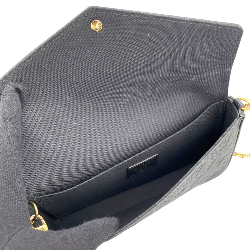 ルイ・ヴィトン LOUIS VUITTON ポシェット・フェリシー M64064 ブラック モノグラム・アンプラント レディース ショルダーバッグ