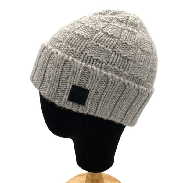 ルイ・ヴィトン LOUIS VUITTON ニットキャップ M74404 グレー ダミエ・ボネ・ヘルシンキ/カシミヤ その他ファッション雑貨