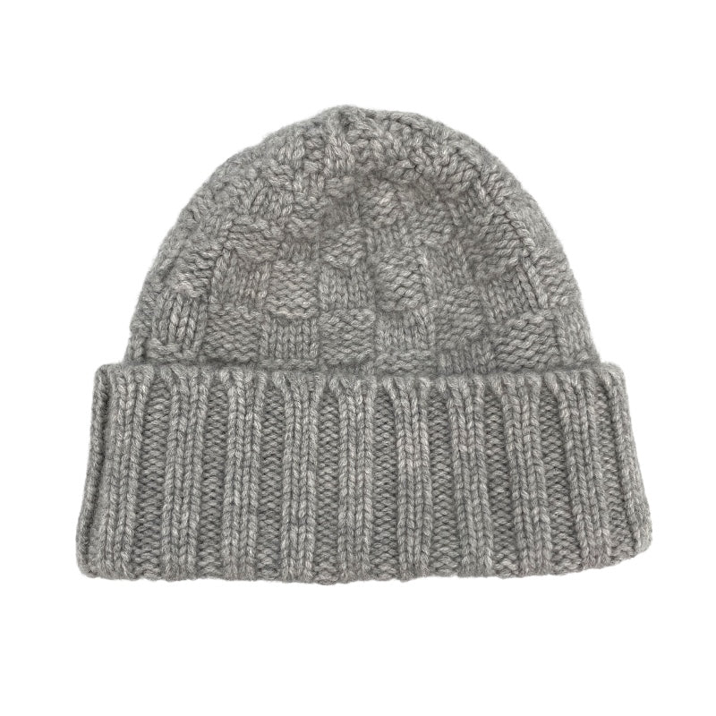 ルイ・ヴィトン LOUIS VUITTON ニットキャップ M74404 グレー ダミエ・ボネ・ヘルシンキ/カシミヤ その他ファッション雑貨