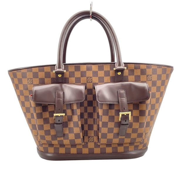 ルイ・ヴィトン LOUIS VUITTON マノスクGM N51120 ブラウン ダミエキャンバス レディース トートバッグ