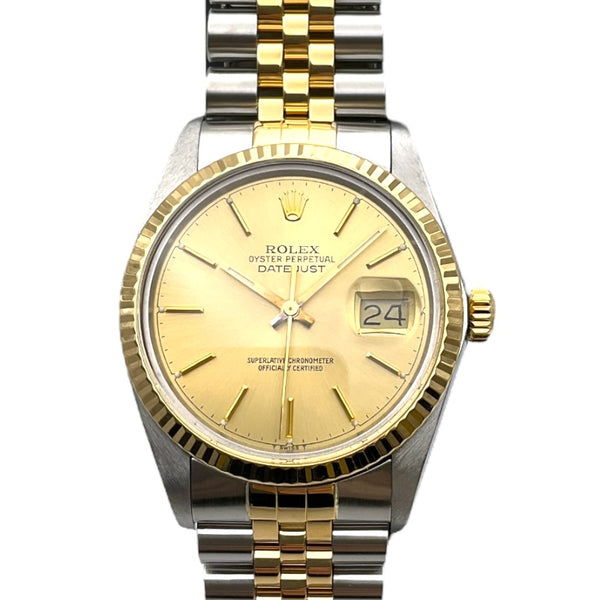 ロレックス ROLEX デイトジャスト 16013 K18イエローゴールド SS/YG メンズ 腕時計