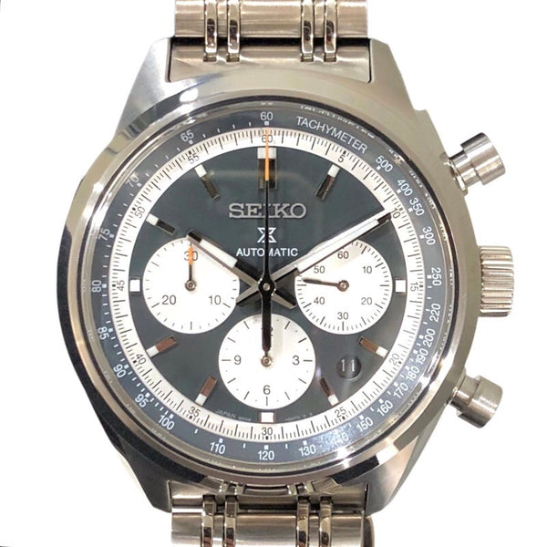 セイコー SEIKO プロスペックススピードライマーメカニカルクロノグラフ SBEC023 ブルーグレー SS メンズ 腕時計