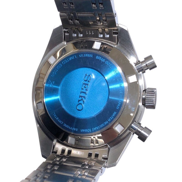 セイコー SEIKO プロスペックススピードライマーメカニカルクロノグラフ SBEC023 ブルーグレー SS メンズ 腕時計