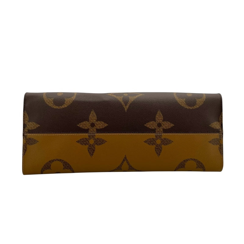 ルイ・ヴィトン LOUIS VUITTON オンザゴーGM M44576 ブラウン モノグラム ジャイアント・リバース レディース トートバッグ