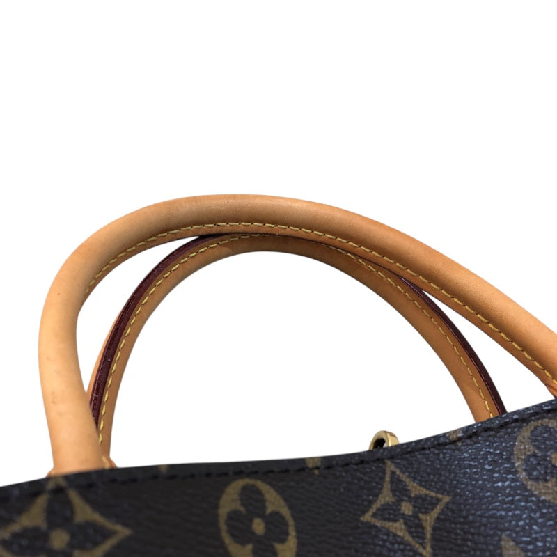 ルイ・ヴィトン LOUIS VUITTON モンテーニュMM M41056 ブラウン モノグラムキャンバス レディース ハンドバッグ