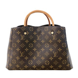ルイ・ヴィトン LOUIS VUITTON モンテーニュMM M41056 ブラウン モノグラムキャンバス レディース ハンドバッグ