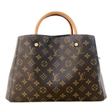 ルイ・ヴィトン LOUIS VUITTON モンテーニュMM M41056 ブラウン モノグラムキャンバス レディース ハンドバッグ