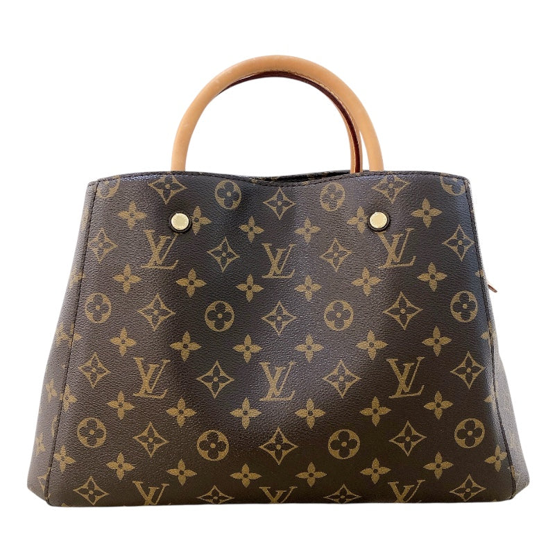 ルイ・ヴィトン LOUIS VUITTON モンテーニュMM M41056 ブラウン モノグラムキャンバス レディース ハンドバッグ
