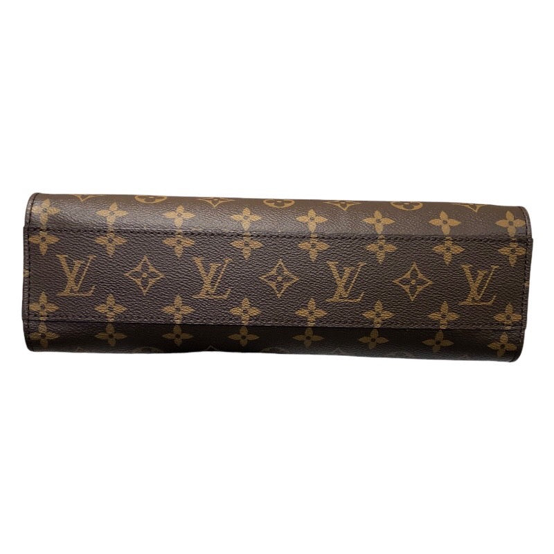ルイ・ヴィトン LOUIS VUITTON サックプラPM M45848 ブラウン モノグラム ユニセックス ハンドバッグ