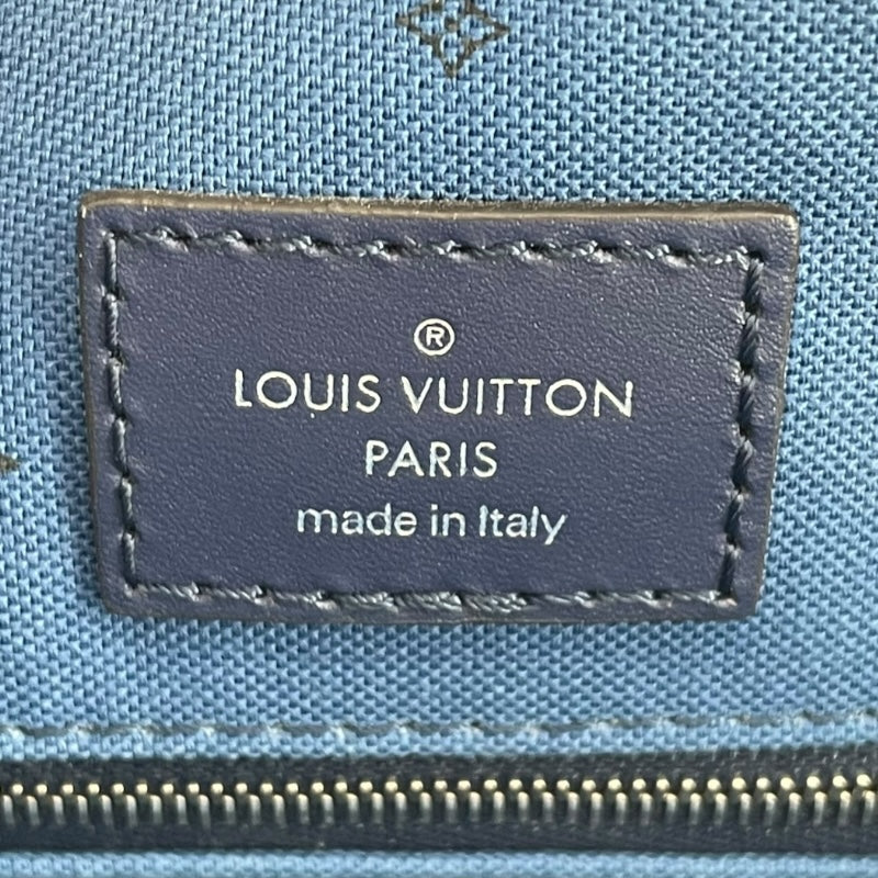 ルイ・ヴィトン LOUIS VUITTON オンザゴーGM LVエスカル M45120 ブルー モノグラム キャンバス レディース トートバッグ