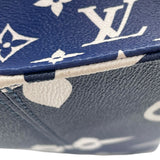 ルイ・ヴィトン LOUIS VUITTON オンザゴーGM LVエスカル M45120 ブルー モノグラム キャンバス レディース トートバッグ
