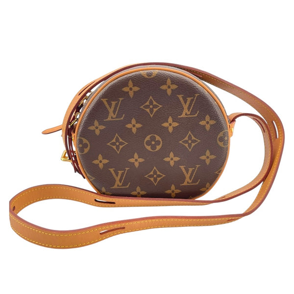 ルイ・ヴィトン LOUIS VUITTON ボワット・シャポー・スープルPM M45578 ブラウン モノグラムキャンバス レディース ショルダーバッグ