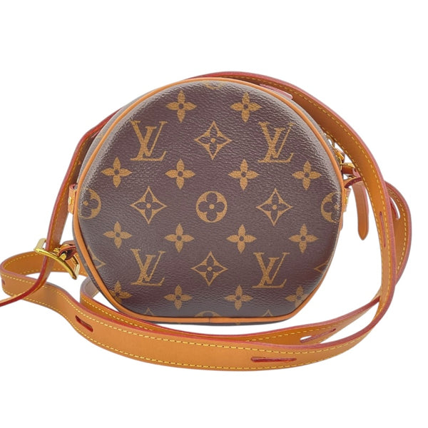 ルイ・ヴィトン LOUIS VUITTON ボワット・シャポー・スープルPM M45578 ブラウン モノグラムキャンバス レディース ショルダーバッグ