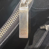 シャネル CHANEL GSTトートバッグ A50995 13番台 ブラック×シルバー金具 キャビアスキン レディース トートバッグ