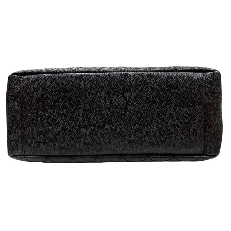 シャネル CHANEL GSTトートバッグ A50995 13番台 ブラック×シルバー金具 キャビアスキン レディース トートバッグ