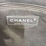 シャネル CHANEL GSTトートバッグ A50995 13番台 ブラック×シルバー金具 キャビアスキン レディース トートバッグ