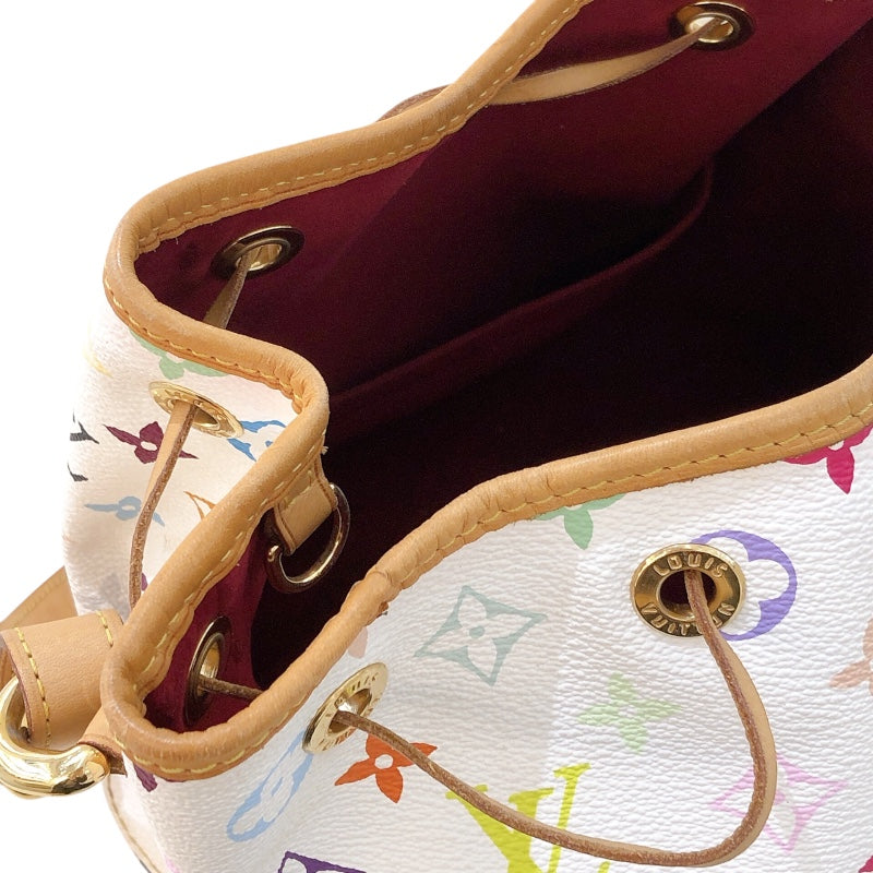 ルイ・ヴィトン LOUIS VUITTON プチ・ノエ M42229 ホワイト/マルチカラー モノグラムマルチカラー レディース ハンドバッグ