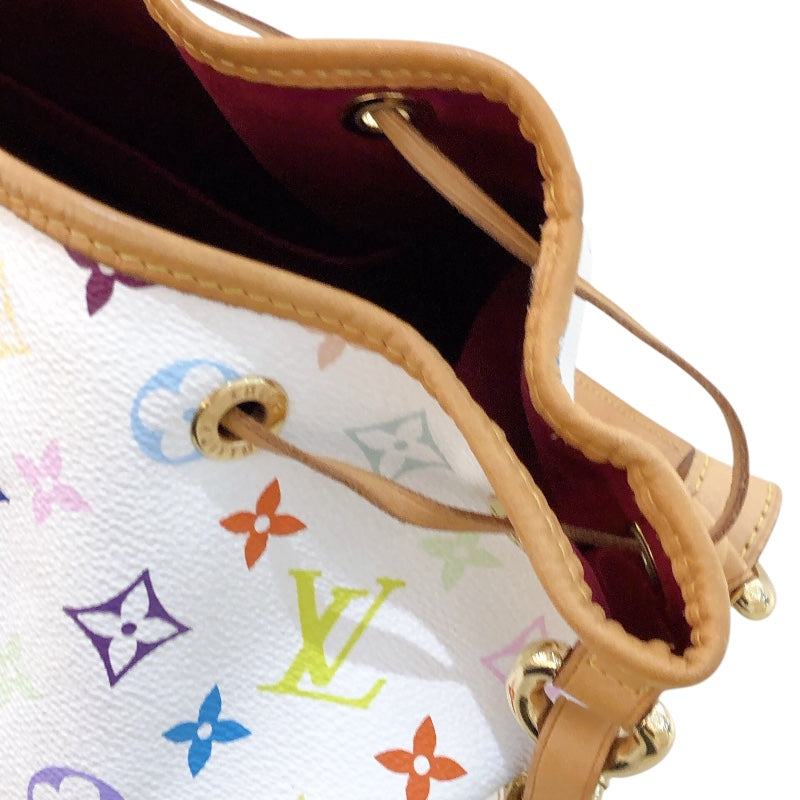 ルイ・ヴィトン LOUIS VUITTON プチ・ノエ M42229 ホワイト/マルチカラー モノグラムマルチカラー レディース ハンドバッグ