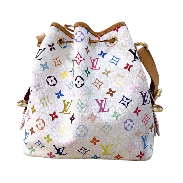 ルイ・ヴィトン LOUIS VUITTON プチ・ノエ M42229 ホワイト/マルチカラー モノグラムマルチカラー レディース ハンドバッグ