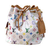 ルイ・ヴィトン LOUIS VUITTON プチ・ノエ M42229 ホワイト/マルチカラー モノグラムマルチカラー レディース ハンドバッグ
