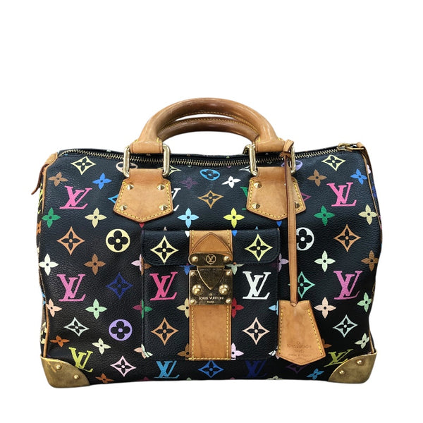 ルイ・ヴィトン LOUIS VUITTON スピーディ30 M92642 マルチカラー GD金具 モノグラム・マルチカラー ユニセックス ハンドバッグ